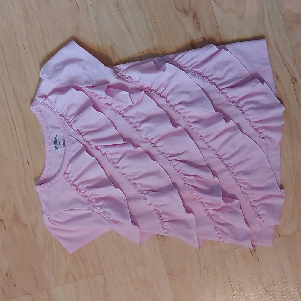 Toddler Girl's "Gymboree" Ruffle T-shirt size 3T